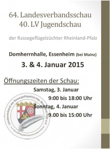 Plakat LV Schau Januar 2015